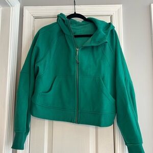 Green Lululemon Cropped Hoodie
